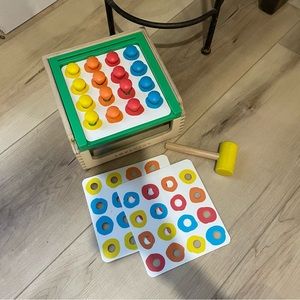 Lovevery Match and tap hammer box and pattern cards, the investigator 31,32,33